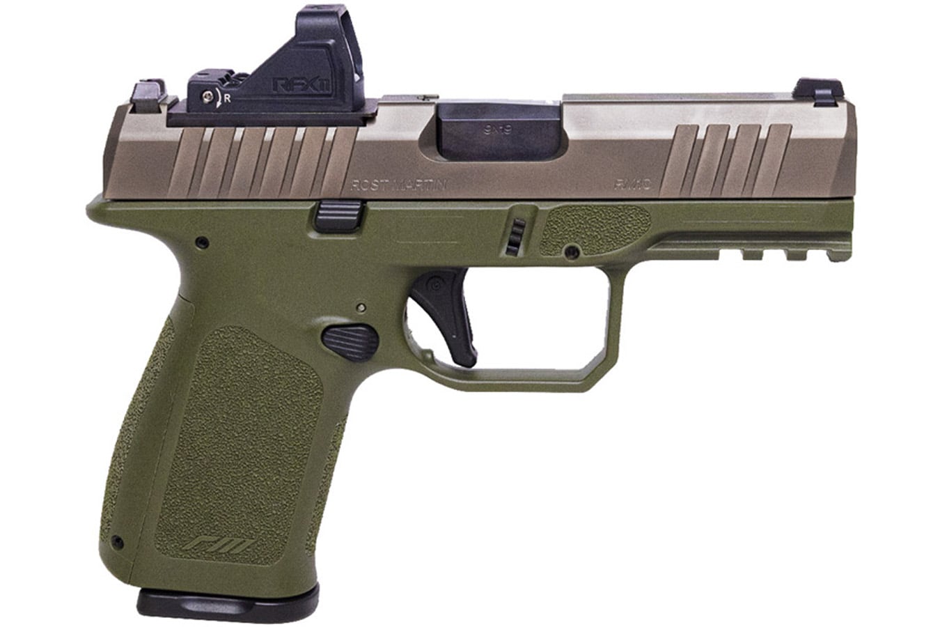 Rost Martin RM1C OD-Green 9mm 4″ Barrel 15-Rounds w/ Viri…
