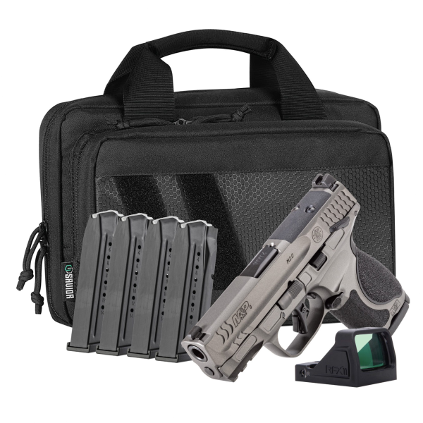 Smith & Wesson M&P9 M2.0 Metal Compact OR Tungsten 9mm — Aluminum Frame, Factory Green Dot - Compact Pistols - Highbridge Armory