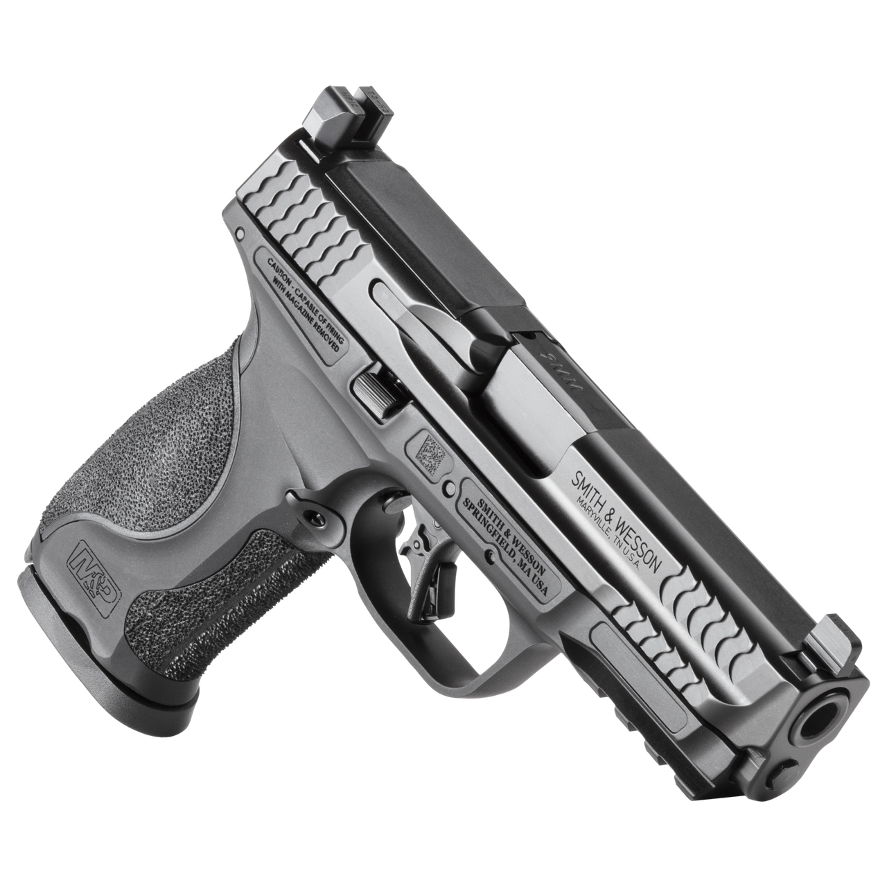 Smith & Wesson M&P9 M2.0 Metal with Aimpoint ACRO Slide Cut — 9mm Full-Size Pistol, 17+1 Capacity, Night Sights