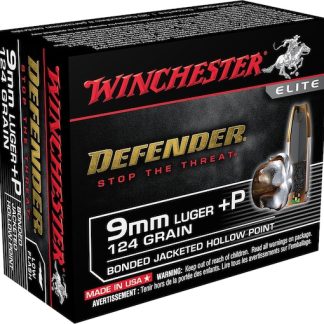 Winchester Defender 9mm Luger +P Ammo 124 Grain Winchester PDX1 Bonded Jacketed Hollow Point 200 rounds - Best Price - Ammunition | Highbridge Armory