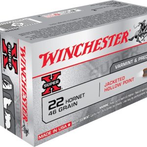 Real Winchester Super X 22 Hornet Ammo 46 Grain Jacketed Hollow Point 200 rounds for sale