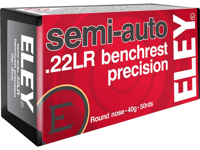 Order Eley Semi-Auto Benchrest Precision 22LR Ammo 40 Grain Round Nose Online for sale