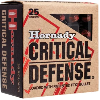 Real Hornady Critical Defense 9mm Luger Ammo 115 Grain Hornady FTX Polymer Tip Box of 200 rounds - Handguns | Highbridge Armory