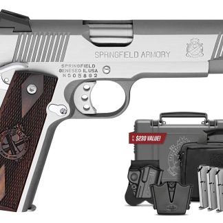 Springfield 1911 Loaded .45 ACP Stainless Steel with Instant Gear Up Package - Firearms | Highbridge Armory